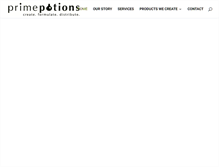 Tablet Screenshot of primepotions.com